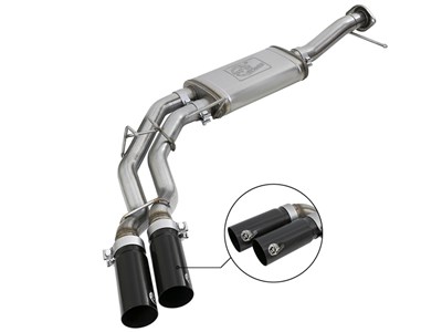aFe 49-43078-B Rebel Series 3" to 2-1/2" 409 Stainless Cat-Back Exhaust 2011-2014 F150 Ecoboost 3.5
