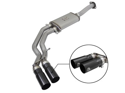 aFe 49-43081-B Rebel Series 3" to 2-1/2" 409 Stainless Cat-Back Exhaust 2015-2020 F150 2.7/3.5/5.0