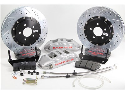Baer 4142048S 14" Extreme+ Brake Kit Rear Silver, Dana 8.75” Rear Axle
