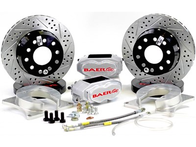 Baer 4262321C 11" SS4+ DS Drag Kit Rear Clear, Ford 9"