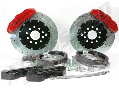Baer 4262342R 13" Pro+ Shelby Edition Brake Kit Rear Red, 1965-1966 Mustang