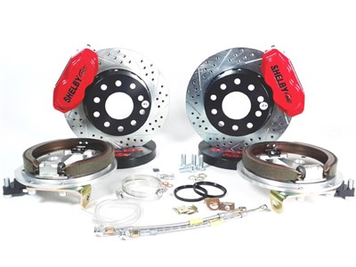 Baer 4262658R 11" SS4+ Shelby Edition Brake Kit Rear Red, Ford 9"