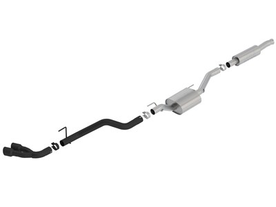 Borla 140812CB Stainless Cat-Back Exhaust System W/Dual Black 3.5" Tips for 2020+ Jeep Gladiator 3.6