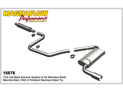 Magnaflow 16876 Stainless Catback Exhaust System 2008 2009 Pontiac G8 3.6