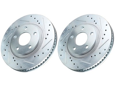 Power Stop AR8681XPR Rear Drilled & Slotted Rotors 2010 2011 2012 2013 Camaro V8