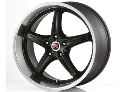 Scarallo Motorsport Drift-R 20x10 / 20x11 Wheels, Tuxedo Black with Diamond Polish Lips