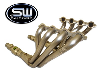 Stainless Works 81TRK 2" Long Tube Headers With EGR Fitting Factory Connect for 2000-2003 GM 8.1