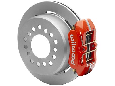 Wilwood 140-11393-R Dynapro Low-Profile 11" Rear P-Brk Big Brake Kit, Red Small Ford 2.66" Offset