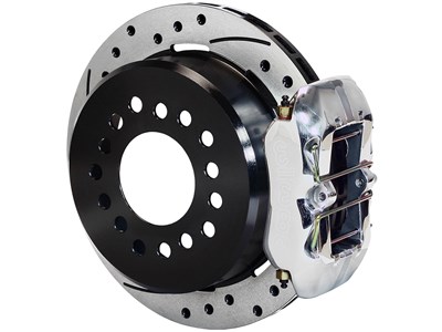 Wilwood 140-11402-DP Dynapro 11" Rear P-Brk Big Brake Kit, Drilled-Pol Big Ford New Style 2.36" O/S