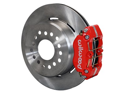 Wilwood 140-13204-R Dynapro Rear 12" Big Brake Kit Red Calipers W/2.36" Offset, Ford Big Axle Flang