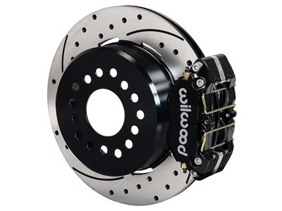 Wilwood 140-13205-D Dynapro Rear 12" Big Brake Kit Black Drilled 2.66" Offset Ford Small Axle Flang