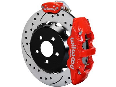 Wilwood 140-14262-DR FNSL4R-MC4 Rear Big Brake Kit,13 Drilled Red Currie Pro-Tour Bearing Floater