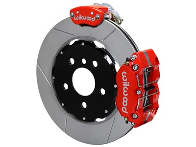 Wilwood 140-15138-R Dynapro Radial-MC4 13" Rear Big Brake Kit, Red, Slotted, Factory Five Racing