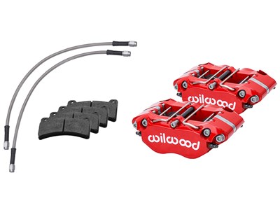 Wilwood 140-16676-R Dynapro Rear Red Caliper Kit with Brake Lines for 1969-1983 Porsche 911