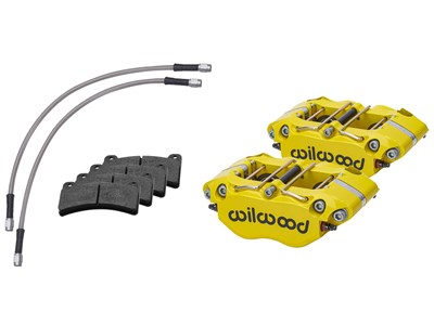 Wilwood 140-16676-Y Dynapro Rear Yellow Caliper Kit with Brake Lines for 1969-1983 Porsche 911