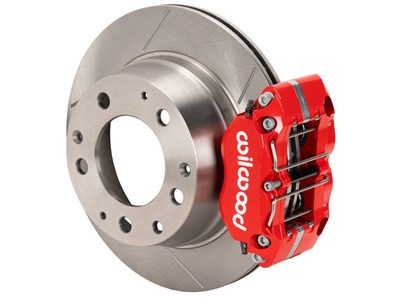 Wilwood 140-17002-R Narrow Dynapro-P Radial Rear Brake Kit 11.42" Slotted Red 1969-1983 Porsche 911