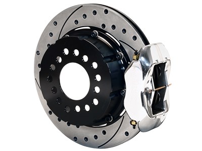 Wilwood 140-2113-DP Dynalite Pro Rear 12" Big Brake Kit, Drilled, Polished Small Ford 2.66" Offset