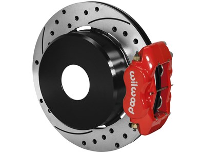 Wilwood 140-7142-DR FDL Rear 12" Big Brake Kit, Drilled, Red Big Ford 2.36" O/S, Currie, Blank