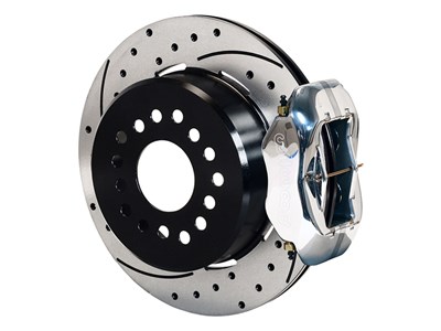 Wilwood 140-7143-DP FDL Rear 12" Big Brake Kit, Drilled, Polished Small Ford 2.66" O/S