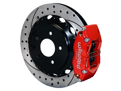 Wilwood 140-9507-DR Dynapro Red Rear 13" Drilled Big Brakes 2003-2013 350Z/370Z & 2003-2012 G35/G37