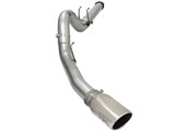 aFe 49-43064-P Large Bore-HD 5" 409 Stainless Steel DPF-Back Exhaust System 2015-2016 Ford 6.7 / aFe Power 49-43064-P DPF-Back Exhaust