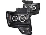 Anzo USA 111161 Halo LED Black CCFL Projector Headlights 2009-2014 Ford F-150 / Anzo USA 111161 Halo LED Black CCFL Projector