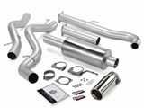 BANKS 48629 Monster Exhaust System Single Exit Chrome Tip 2001-2004 GM 6.6L CCSB/ECSB W/O Cat