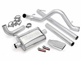 Banks 51321 Monster 2.5-inch Exhaust With Chrome ObRound Tip 2007-2011 Jeep Wrangler 3.8 2-Door / Banks 51321 Monster CatBack Exhaust System