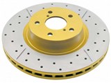 DBA 2020X Street Series X-Gold Rotor Drilled/Slotted Rotor, Front 2005-2006 Pontiac GTO