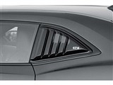 GT Styling GT4172S Smoked Louvered Quarter Window Covers 2010 2011 2012 2013 Camaro / GT Styling GT4172S