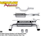 Magnaflow 16630 Stainless Dual Rear Exit Cat-back Exhaust W/Polished Rectangle SS Tips Hummer H3