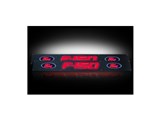 Recon 264321FDBKRD Black Anodized Billet Door Sill W/Red Illumination 2009-2014 Ford F-150