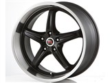 Scarallo Motorsport Drift-R 20x10 / 20x11 Wheels, Tuxedo Black with Diamond Polish Lips / 