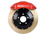 StopTech 83.193.0057.73 2010-2013 Camaro SS V8 Rear Big Brake Kit 4-Piston Slotted Zinc Rotors Red