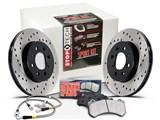 StopTech 979.62001 2010-2014 Camaro SS V8 Sport Kit Front & Rear X-Drilled Rotors, Pads, Brake Lines / StopTech 979.62001 Drilled Rotors, Pads & Lines