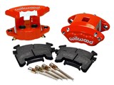 Wilwood 140-12101-R Rear D154 Caliper Upgrade Kit With Red Calipers / Wilwood 140-12101-R Big Brake Kit