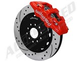 Wilwood 140-13886-DR AERO6 Front Red 14" Drilled+Slotted Big Brake Kit 2015-2019 Mustang / Wilwood 140-13886-DR Big Brake Kit