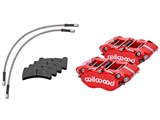 Wilwood 140-16676-R Dynapro Rear Red Caliper Kit with Brake Lines for 1969-1983 Porsche 911