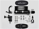 Wilwood 261-13271-BK Tandem Master Cylinder W/Bracket & Valve, 7/8" Bore, Black Finish / Wilwood 261-13271-BK Master Cylinder Kit