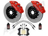 Wilwood AERO6 Front 14" Big Brake Combo, Red, Slotted, Lines & Fluid 2009-2012 Audi A4/A5/S4/S5 / 