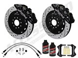 Wilwood AERO6 Front 14" Big Brake Combo, Black, Drilled, Lines & Fluid 2009-2012 Audi A4/A5/S4/S5 / 
