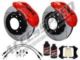 Wilwood TX6R 16" Front Brake Kit Red, Slotted, Brake Lines & Fluid 2005-2010 Ford F250/350 4WD / 
