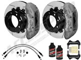 Wilwood TX6R 15.5" Rear Brake Kit Gray, Slotted, Brake Lines & Fluid 2005-2010 Ford F250/350 4WD / 