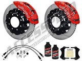 Wilwood TC6R 16" Front Brake Kit Red Slotted W/Brake Lines, Fluid 2000-2006 GM 2500/3500 Truck/SUV / 