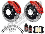 Wilwood TC6R 16" Front Brake Kit Red Drilled W/Brake Lines, Fluid 2000-2006 GM 2500/3500 Truck/SUV / 