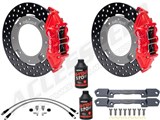 Wilwood Rear UTV Brake Kit Combo With Brake Lines & Fluid Red Drilled 2017-2023 Can-Am Maverick X3 / Can-Am Maverick X3 Wilwood Rear Big Brake Kit