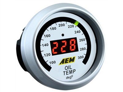 AEM 30-4402 Oil Temperature Display Gauge