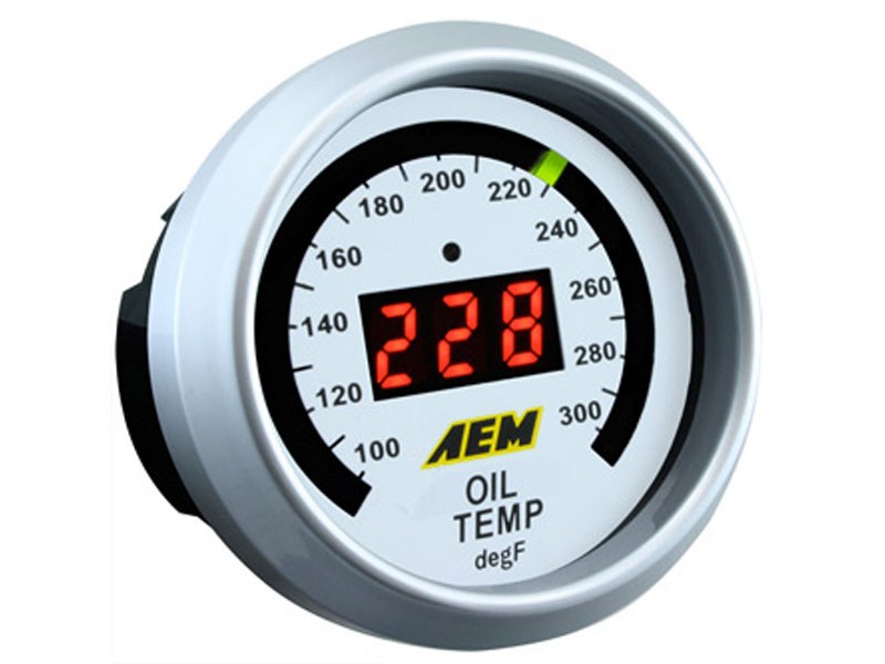 AEM 30-4402 Oil Temperature Display Gauge