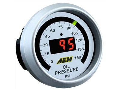 AEM 30-4407 Digital Oil Pressure Gauge (0-150psi) 4-In-1