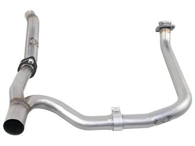 aFe 48-46210 Stainless 2" to 2-1/2" Loop Delete Down-Pipe and Y-Pipe 2012-2018 Wrangler JK 4-Dr
